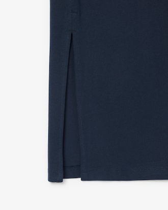 Vestido Camiseta em Jersey com Detalhe de Acabamento