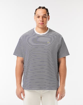 Camiseta Listrada de Algodão Pesado