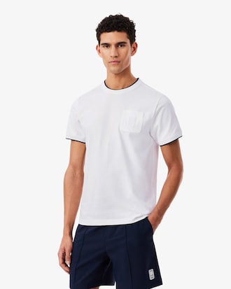 Camiseta Ultra Dry Tennis Heritage com Ins&iacute;gnia