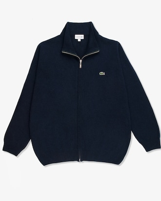Sweater De Lana Merino Con Cierre