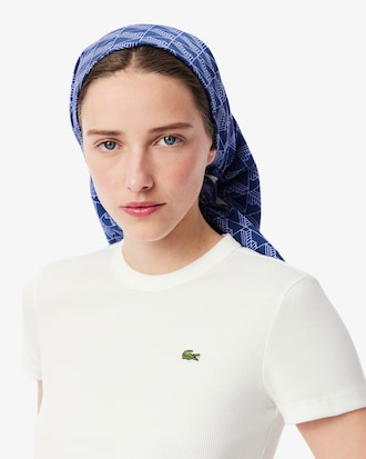 Camiseta de Algodão Canelada com Caimento Ajustado