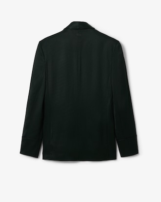 Blazer Runway Satin Shawl Neck 