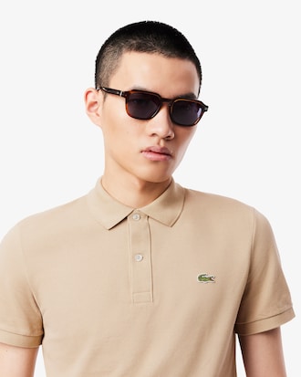 Polo Slim Fit L.12.12 em Piqu&eacute;