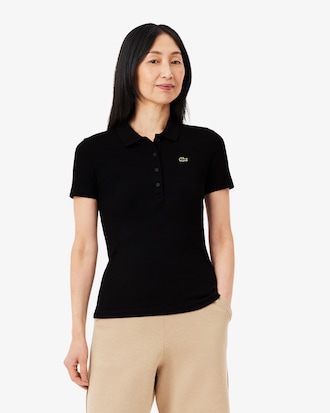 Polo De Algod&oacute;n Acanalado L.12.D Al Cuerpo