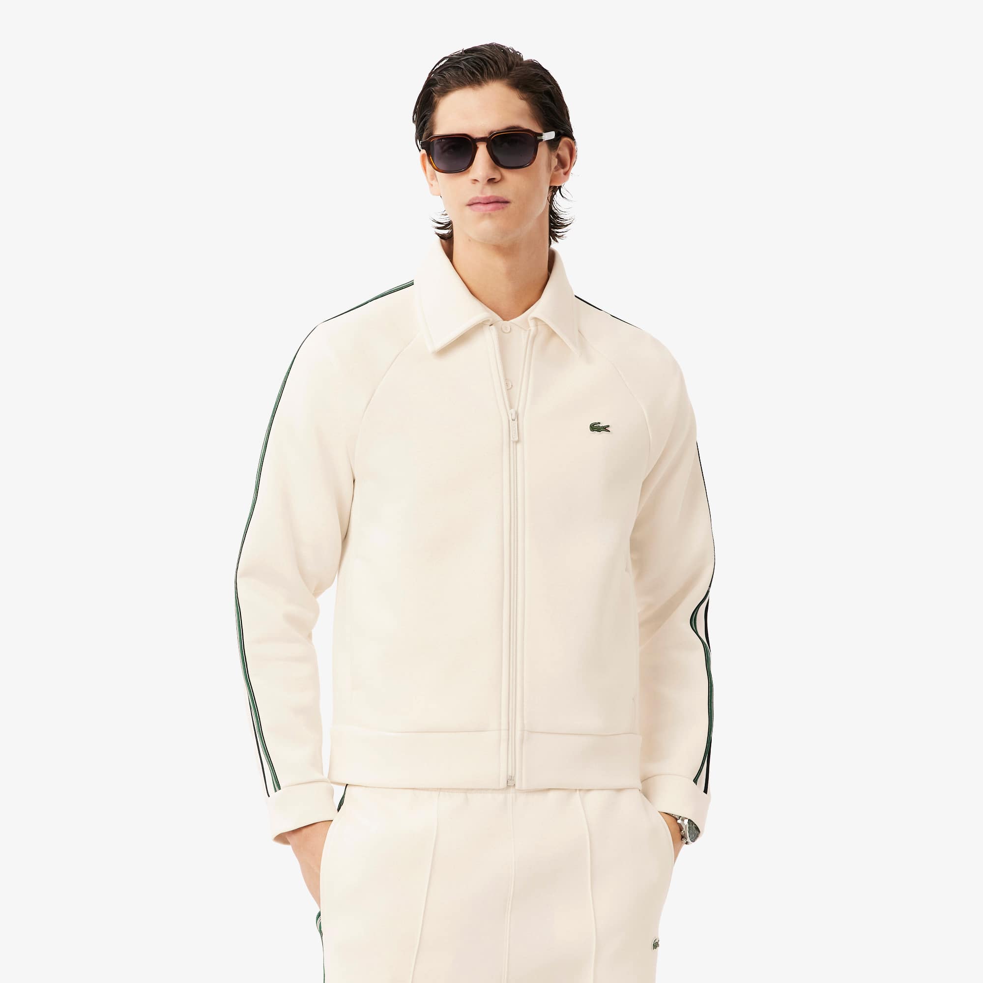 Blusa Masculina Lacoste Agasalho com Zíper em Algodão