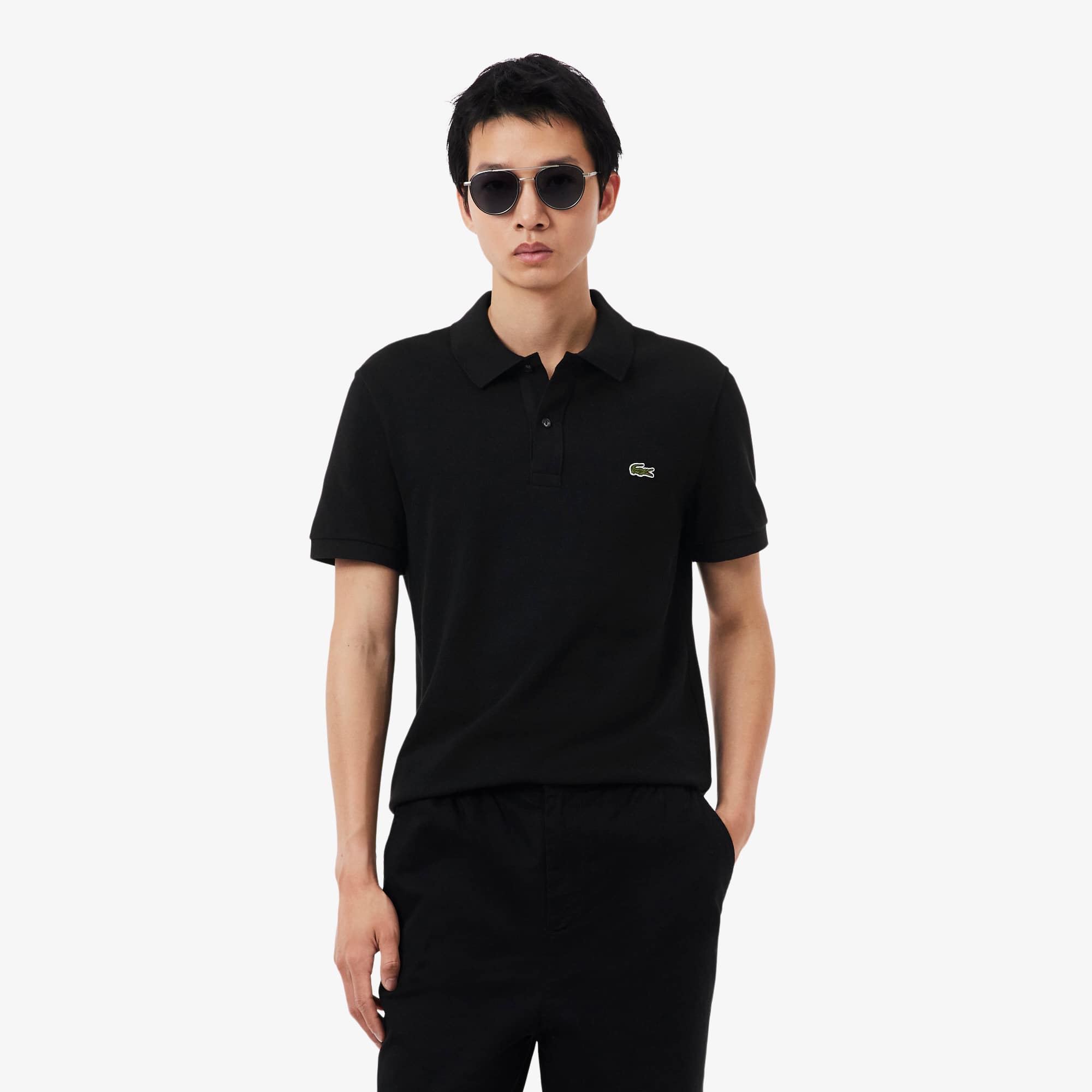 Polo Lacoste Masculina Slim Fit L.12.12 em Piqué