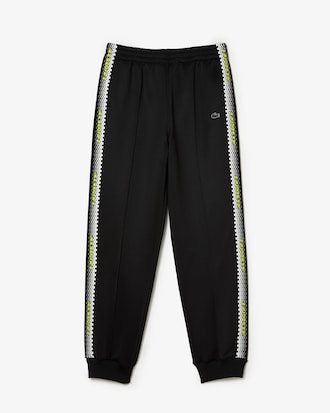 Calça esportiva feminina Lacoste com listra assinada