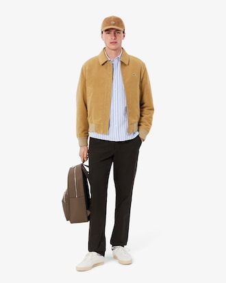 Camisa Oxford Listrada com Caimento Regular