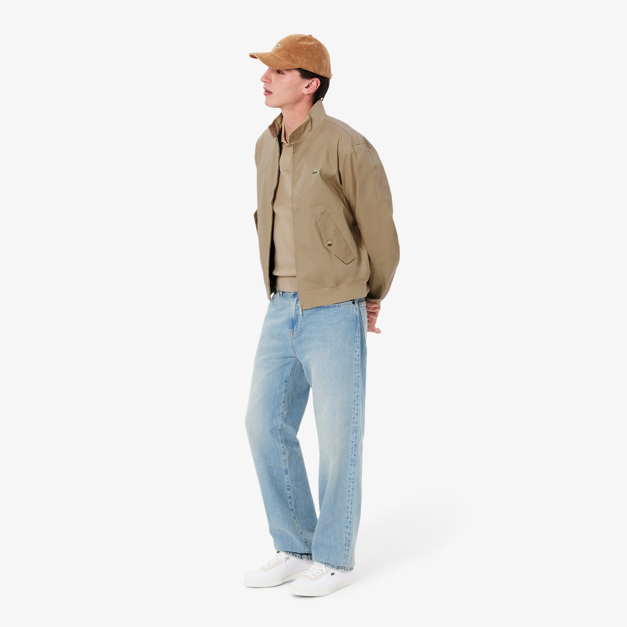 Jaqueta Impermeável Masculina Harrington Lacoste de Sarja