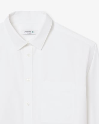 Camisa oversized de popel&iacute;n de algod&oacute;n