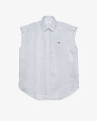 Camisa de Linho sem Manga Oversized