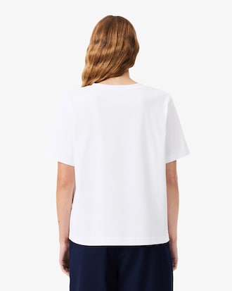 Remera de Algodón Suave Cuello en V Fit Relax