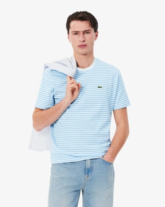 Camiseta Listrada de Algod&atilde;o Pesado