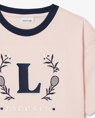 Remera de algod&oacute;n con insignia en contraste