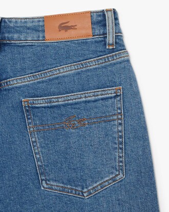 Jeans de Cintura Alta com Caimento Reto