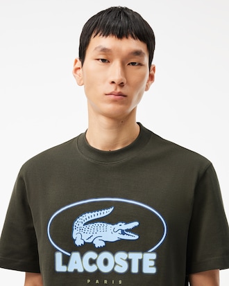 Camiseta de Algodão Pesado com estampa Gráfica