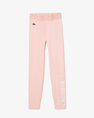 Legging feminina Lacoste SPORT 7/8 em poli&eacute;ster reciclado