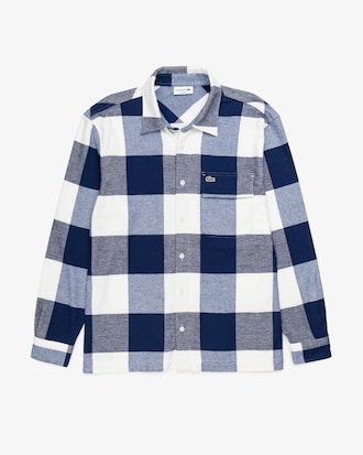 Sobrecamisa de Flanela Modelagem reta