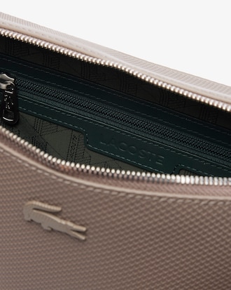 Bolso Chantaco De Cuero Piqué Estilo Reportero