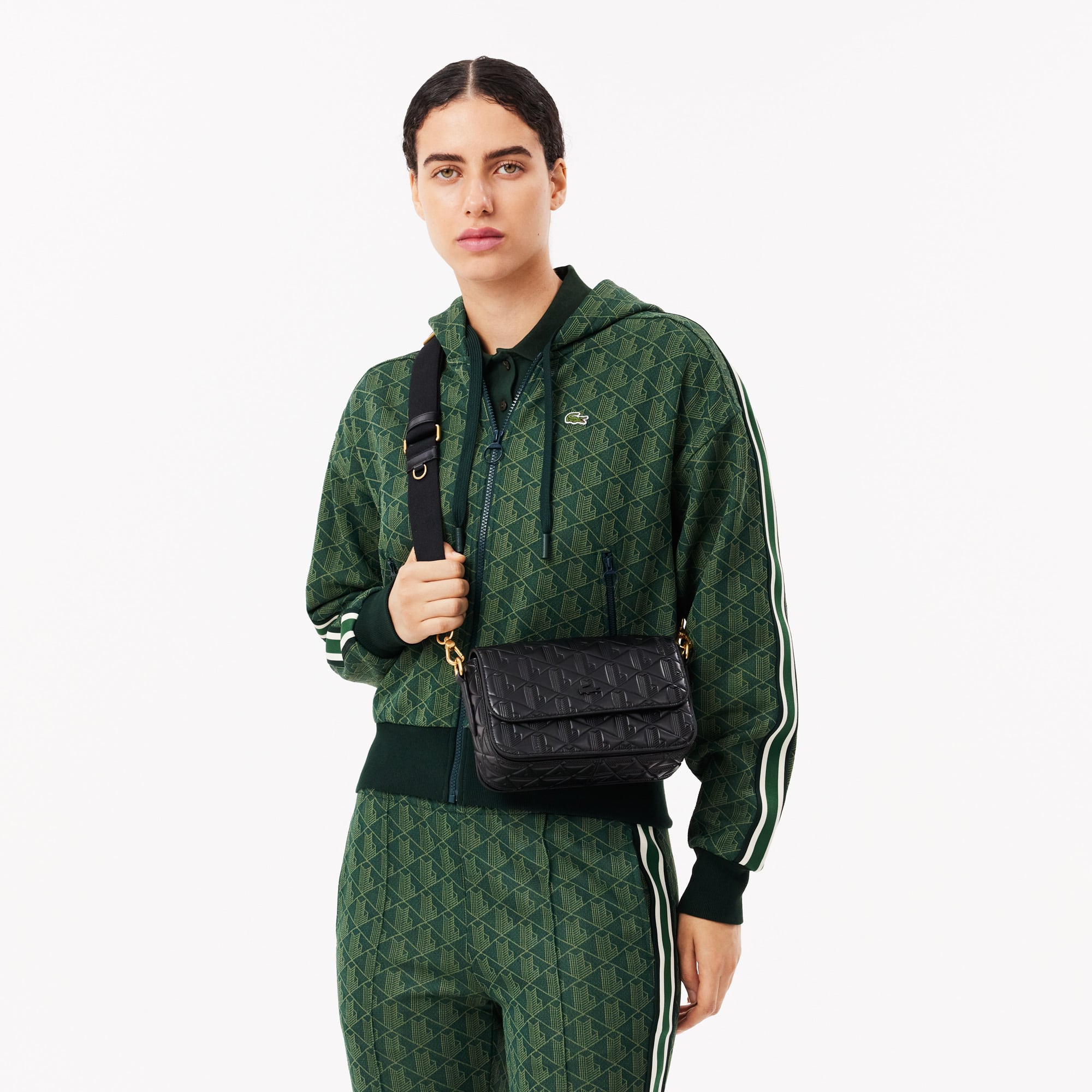 Bolsa Tiracolo Couro Feminina Lacoste Maheki