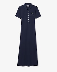 Vestido Polo Longo Pointelle &ndash; Modelagem ajustada
