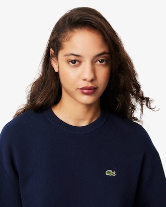 Su&eacute;ter de Gola Redonda de Algod&atilde;o de Caimento Relaxado