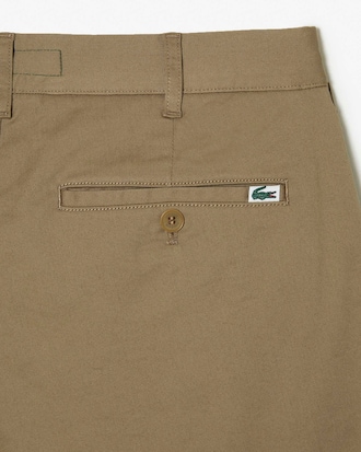 Shorts De Gabardina Elastizada