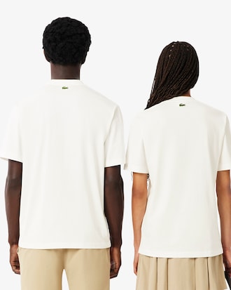 Camiseta em Algod&atilde;o com Estampa Assinada