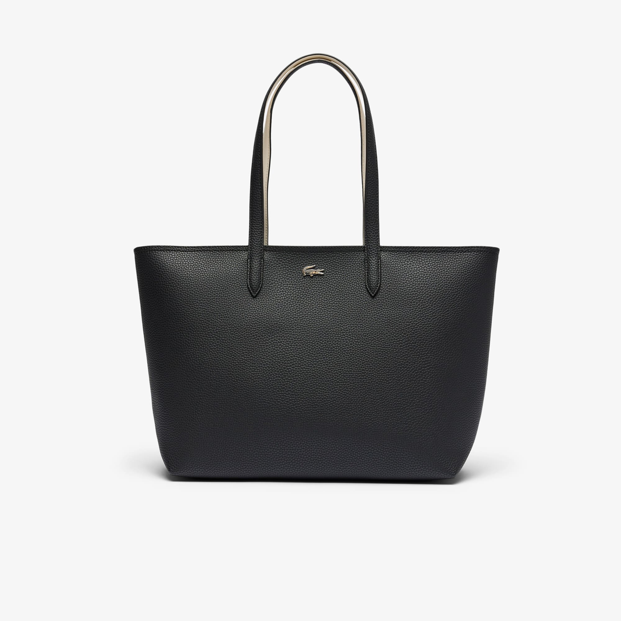 Bolsa Feminina Tote Anna com Zíper e Granulado Lacoste