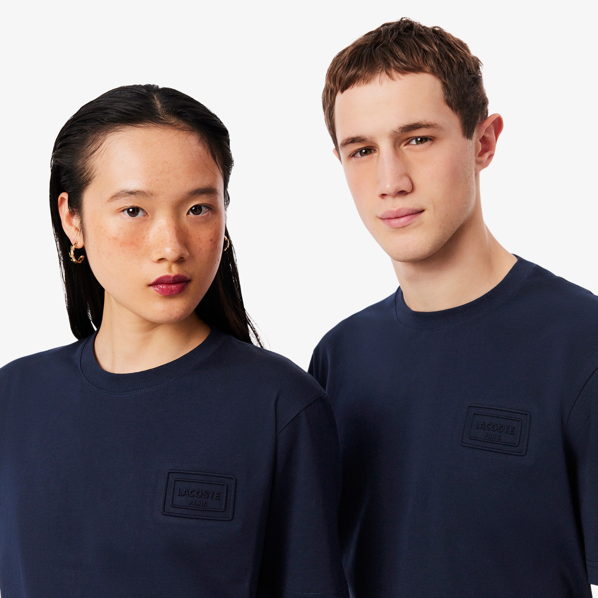 Camiseta de malha com Logotipo em Baixo-Relevo - Camisetas
