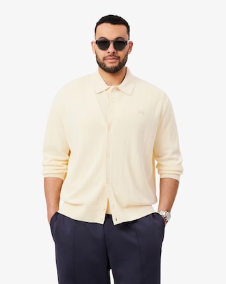 Campera de canal&eacute; de mezcla de algod&oacute;n