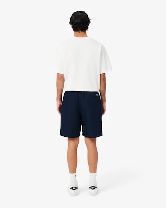 Regular Fit Linen Blend Twill Shorts