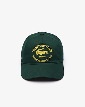 Bon&eacute; em sarja de algod&atilde;o bordada