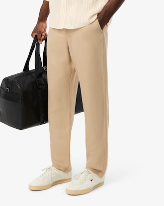 Pantalón de Lino Twill Fit Regular