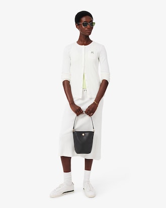 Bolso bucket de piel Tennis Bliss peque&ntilde;o