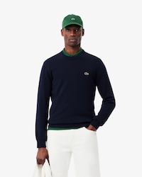 Su&eacute;ter Masculino de Malha em Modelagem Regular com Gola Redonda