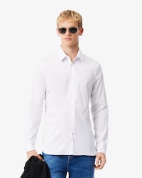 Camisa Slim Fit em Popeline Stretch