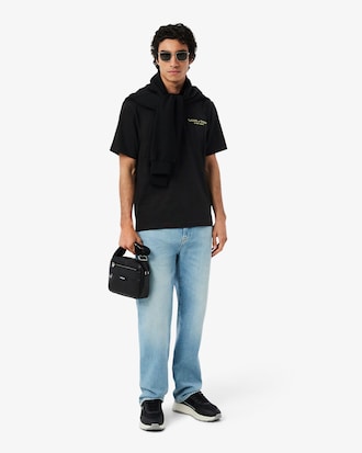 Remera de algod&oacute;n grueso bordado