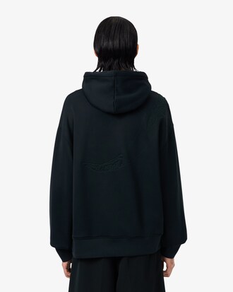 Moletom com Capuz Bordado com Crocodilo