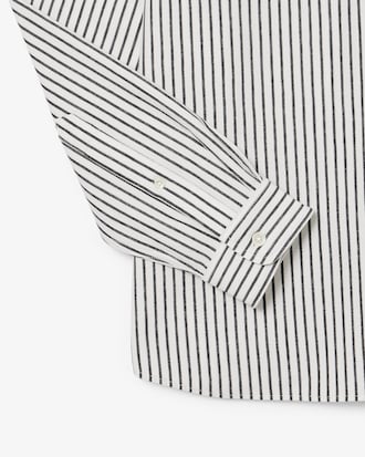 Camisa De Algod&oacute;n Rayada Fit Regular