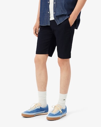 Bermuda Chino Slim Fit em Algod&atilde;o Stretch