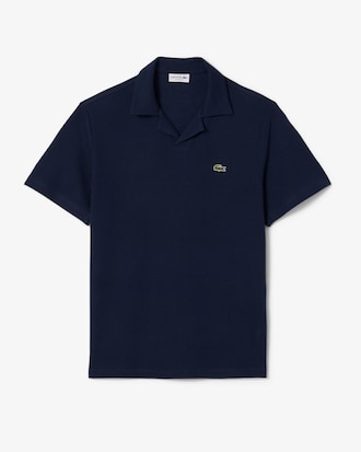 Camisa Polo Classic Fit em Algod&atilde;o e Linho