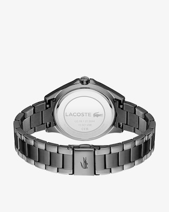 Rel&oacute;gio feminino de a&ccedil;o cinza