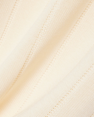 Cardig&atilde; em Malha Canelada de Algod&atilde;o com Mistura de Fibras