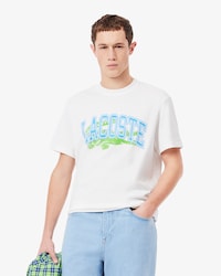 Camiseta de Algod&atilde;o Jersey com Assinatura