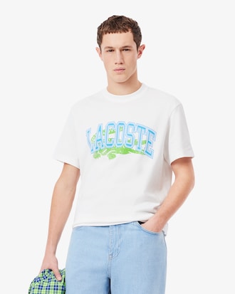 Camiseta de Algod&atilde;o Jersey com Assinatura