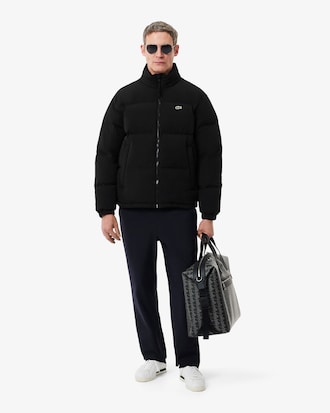 Water-Repellent Hooded Down Jacket