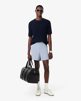 Bermudas el&aacute;sticas de corte recto