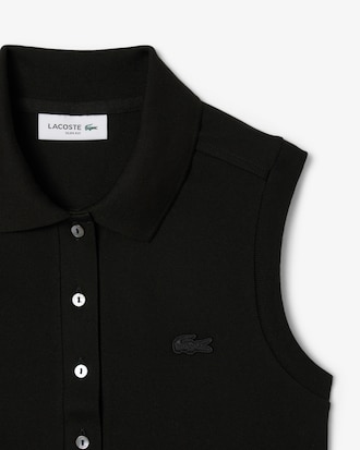 Polo L.12.D De Piqué Elastizado Sin Mangas Slim Fit