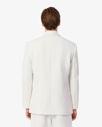 Blazer Con Solapa Doble Y Emblema Heritage Bordado